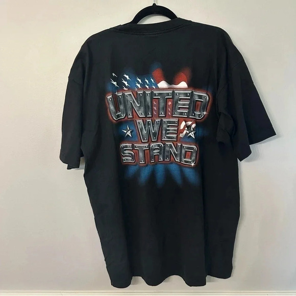 Authentic Wildman Apparel Black “American Pride, United We Stand” T- Shirt Sz 2X - Picture 8 of 8
